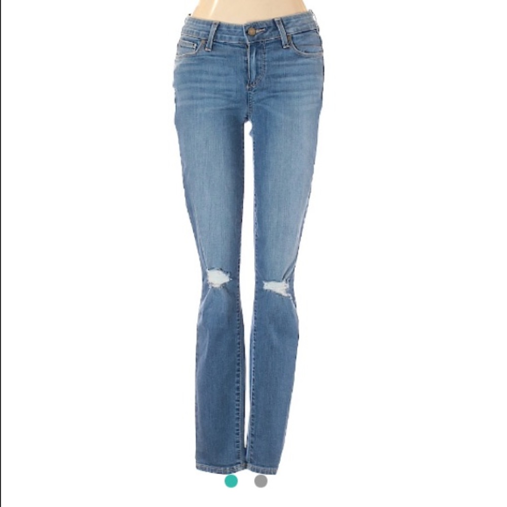 Paige skinny jean, low-rise, 28” inseam - size 26